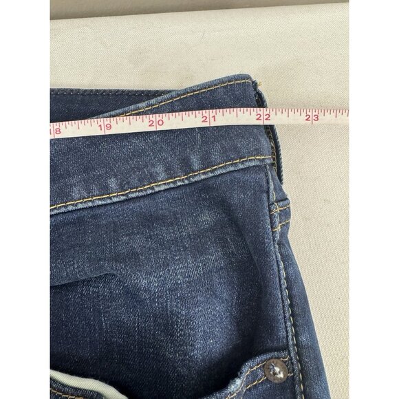 AE Mens 38x32 Slim Straight Dark Wash Streetwear Preppy Everyday Basic Staple - Picture 8 of 10